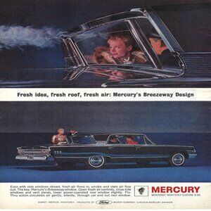 1963 Mercury Monterey Custom Custom S-55 Breezeway Vintage Mag Print Ad/Poster